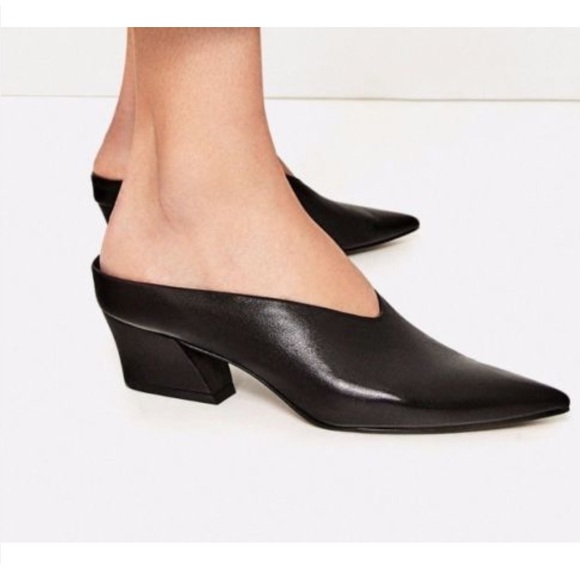 Zara Shoes - ZARA leather mule
